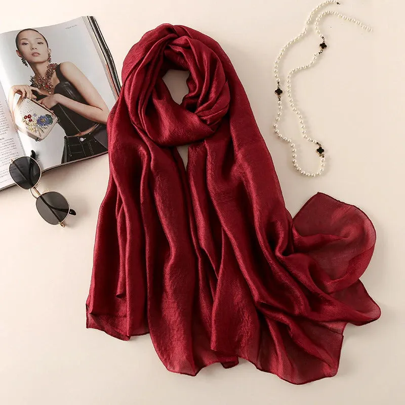 Light and Easy Summer Basics Silk Linen Shawl Scarves