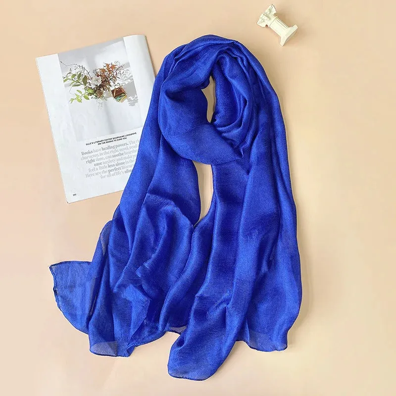 Light and Easy Summer Basics Silk Linen Shawl Scarves