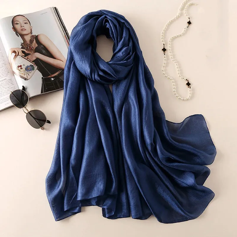 Light and Easy Summer Basics Silk Linen Shawl Scarves
