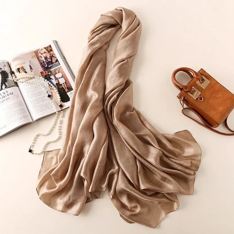 Light and Easy Summer Basics Silk Linen Shawl Scarves