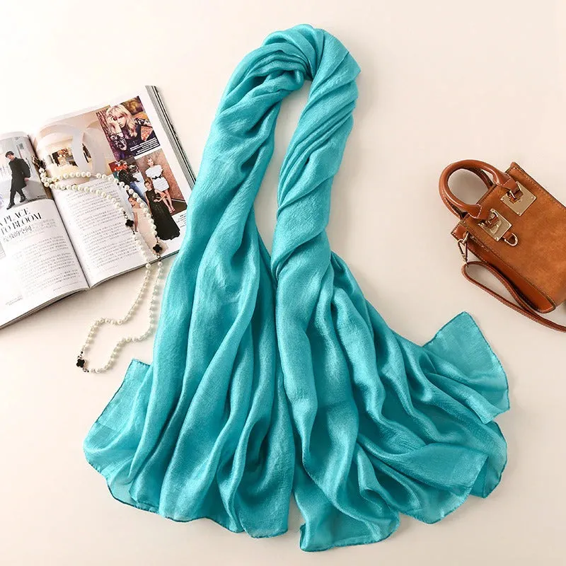 Light and Easy Summer Basics Silk Linen Shawl Scarves