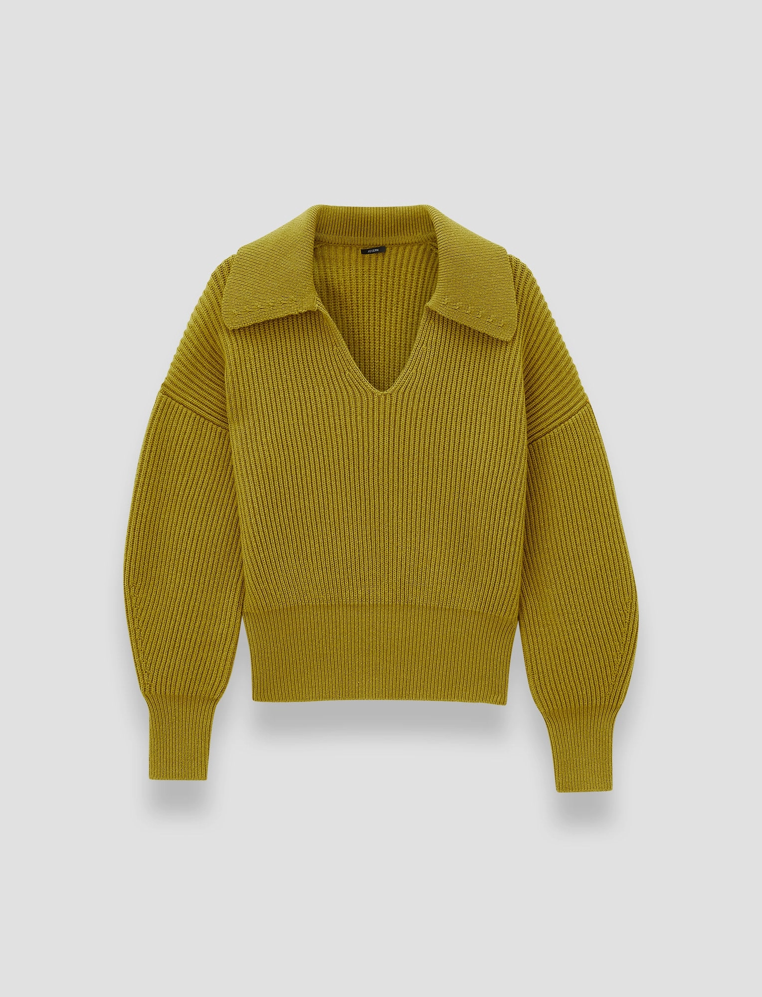 Light Cardigan Stitch Open Neck Jumper