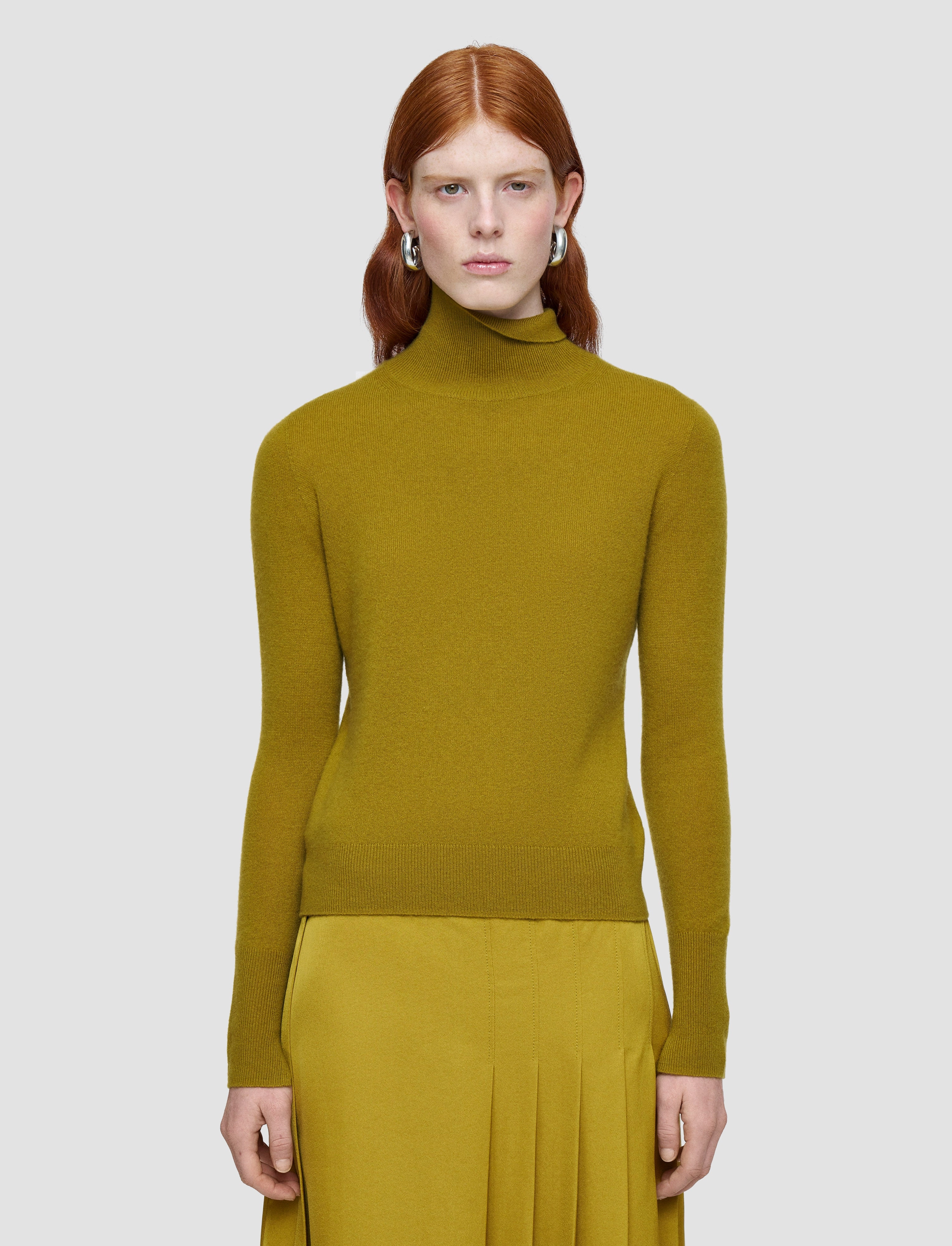 Light Pure Cashmere High Neck Jumper