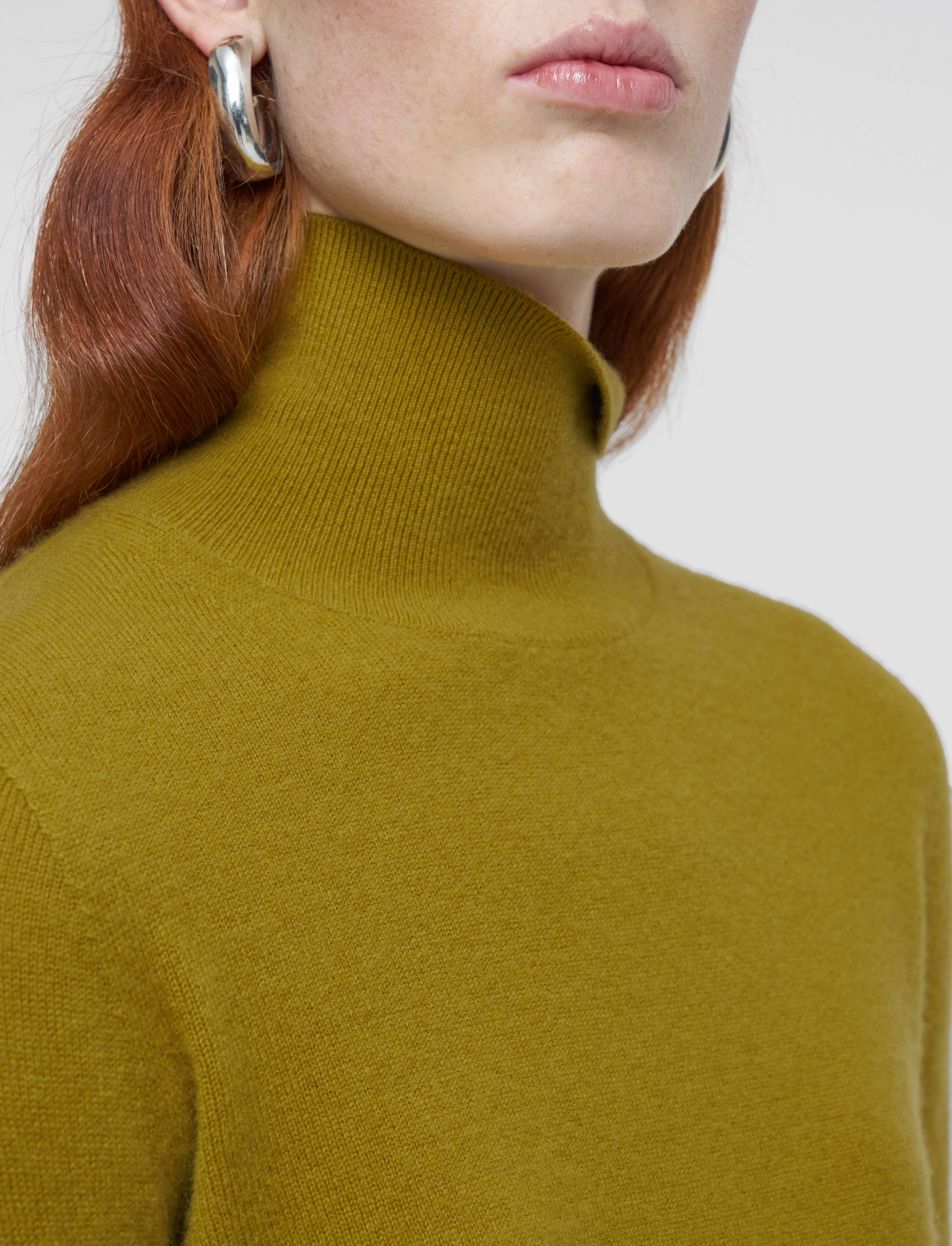 Light Pure Cashmere High Neck Jumper