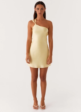Lights Out Mini Dress - Yellow Lights Out Mini Dress - Yellow