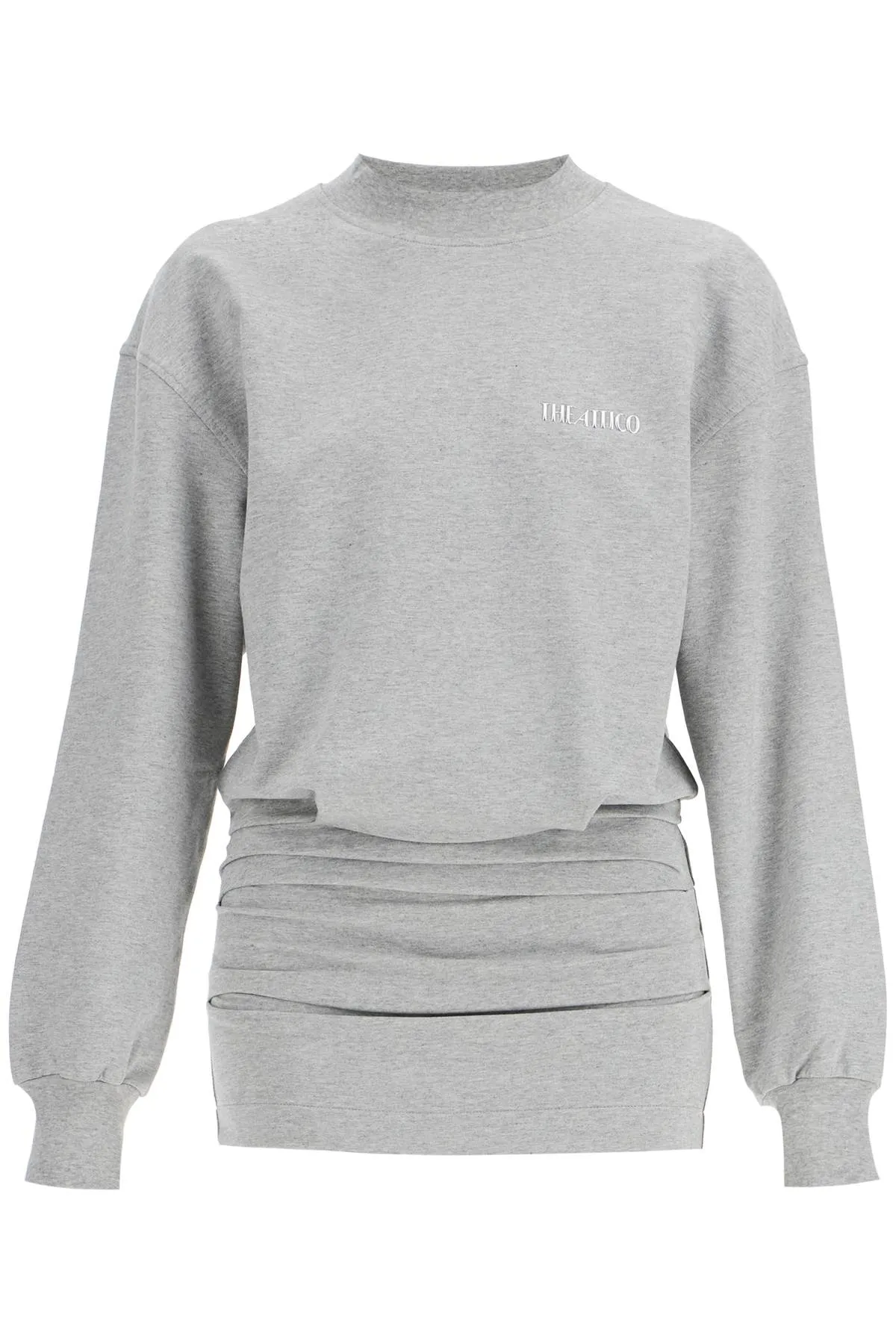 lightweight fleece mini dress 250WCA00393JJF006AA MELANGE GREY