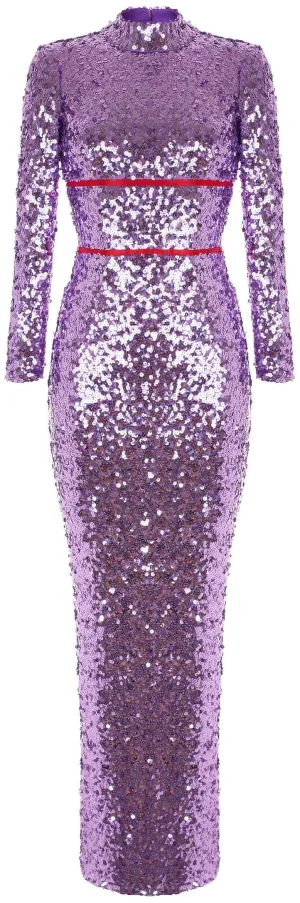 Lilac Sequin Dress