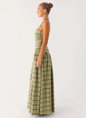 Lilith Maxi Dress - Forest Plaid Lilith Maxi Dress - Forest Plaid