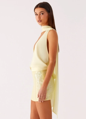 Lilo Scarf Top - Yellow Lilo Scarf Top - Yellow