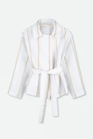 LILY BELTED TRENCH IN LINEN-COTTON LILY BELTED TRENCH IN LINEN-COTTON