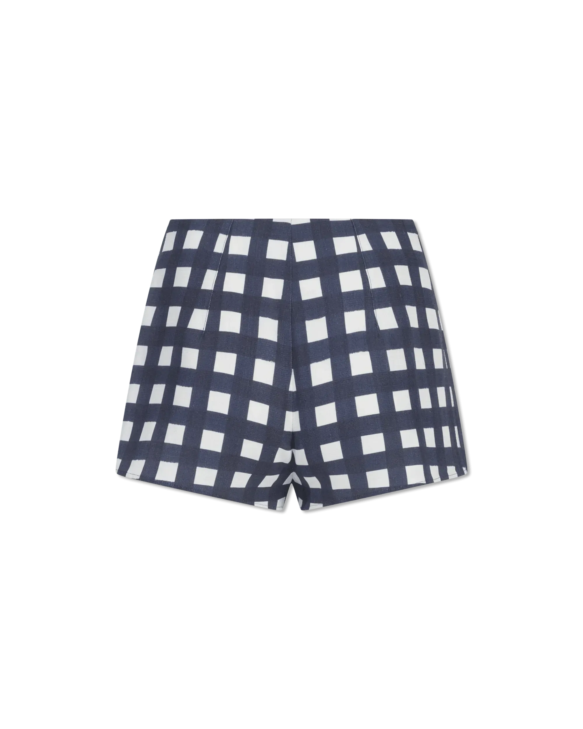 Limao Check Tailored Short Shorts