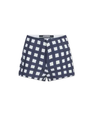 Limao Check Tailored Short Shorts