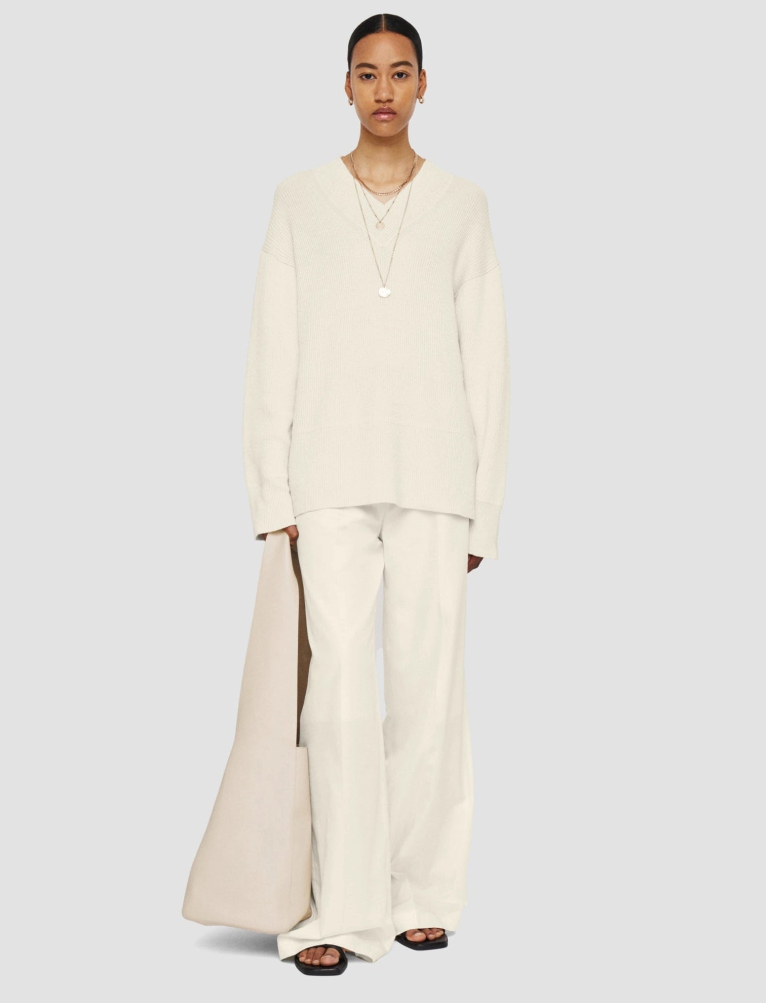 Linen Blend Knit Jumper