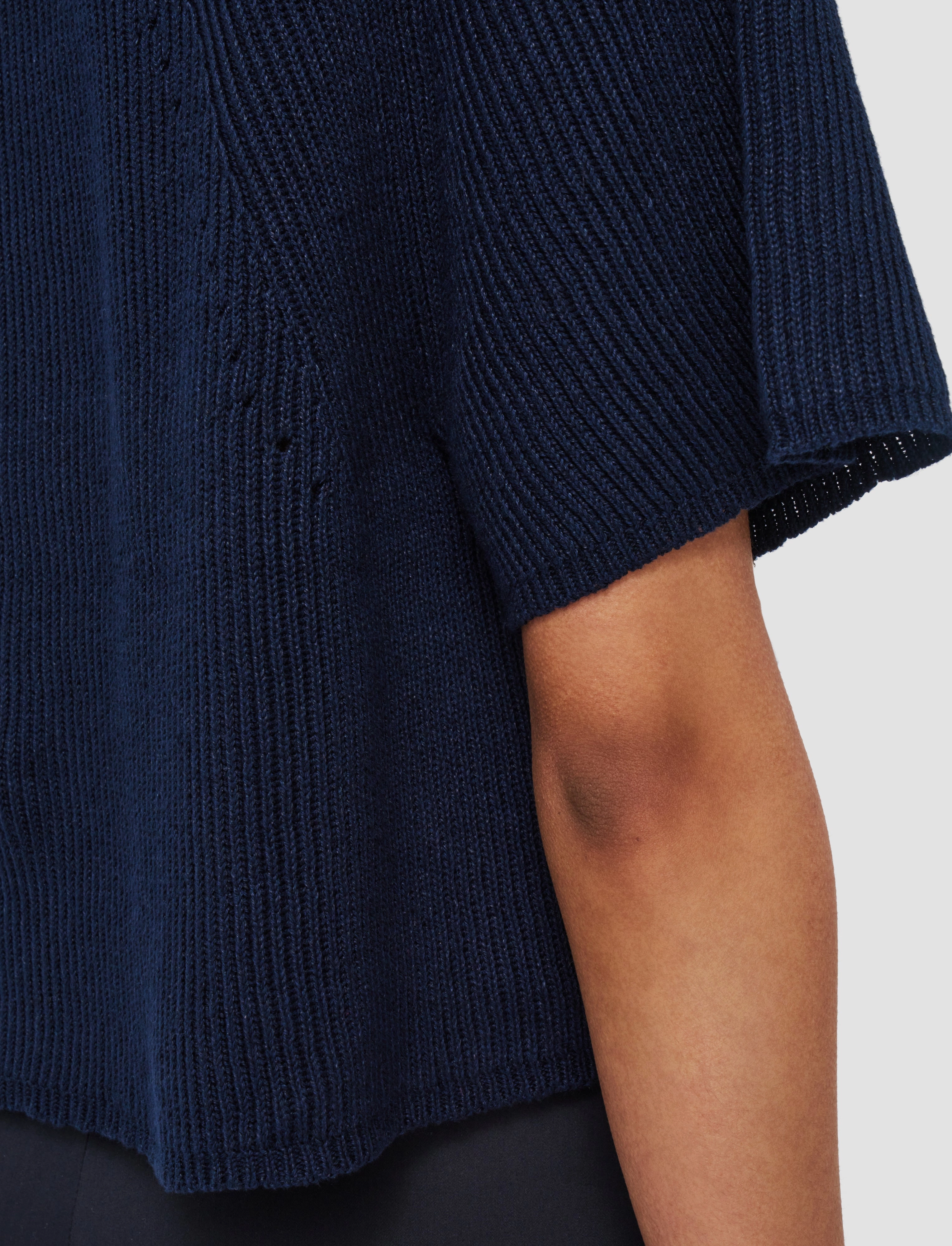 Linen Blend Knit Top