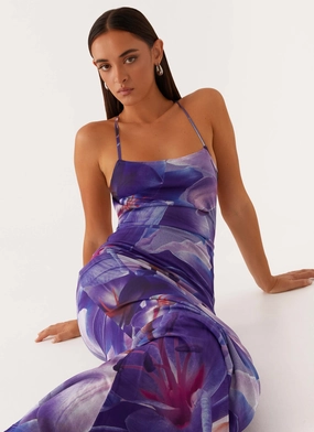 Livia Maxi Dress - Purple White Lilly Livia Maxi Dress - Purple White Lilly