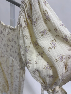 Livvy 100% Cotton Maxi Dress in Lilac Floral - Bump Friendly & Inclusive Sizing Livvy 100% Cotton Maxi Dress in Lilac Floral - Bump Friendly & Inclusive Sizing