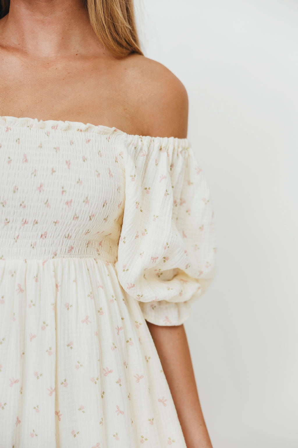 Livvy 100% Cotton Maxi Dress in Petite Pink Floral - Bump Friendly & Inclusive Sizing