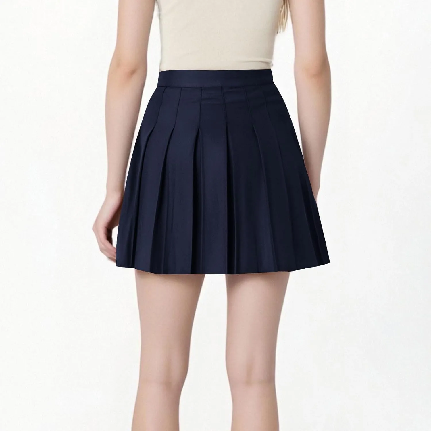 Lmdudan 2025 Womens Pleated Tennis Skirts High Waisted A-line Skirt School Uniform Athletic Golf Skorts with Shorts