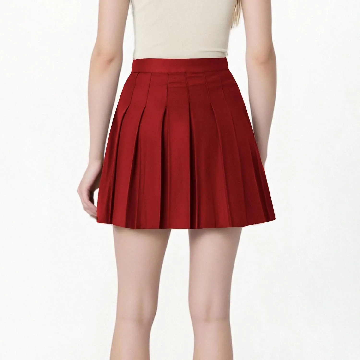 Lmdudan 2025 Women's Pleated Tennis Skirts High Waisted Athletic Golf Skorts with Shorts Workout Sport Skirt School Uniform