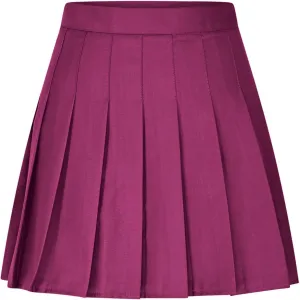 Lmdudan 2025 Women's Pleated Tennis Skirts High Waisted Athletic Golf Skorts with Shorts Workout Sport Skirt School Uniform