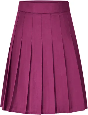 Pleated High-Waist Skirts