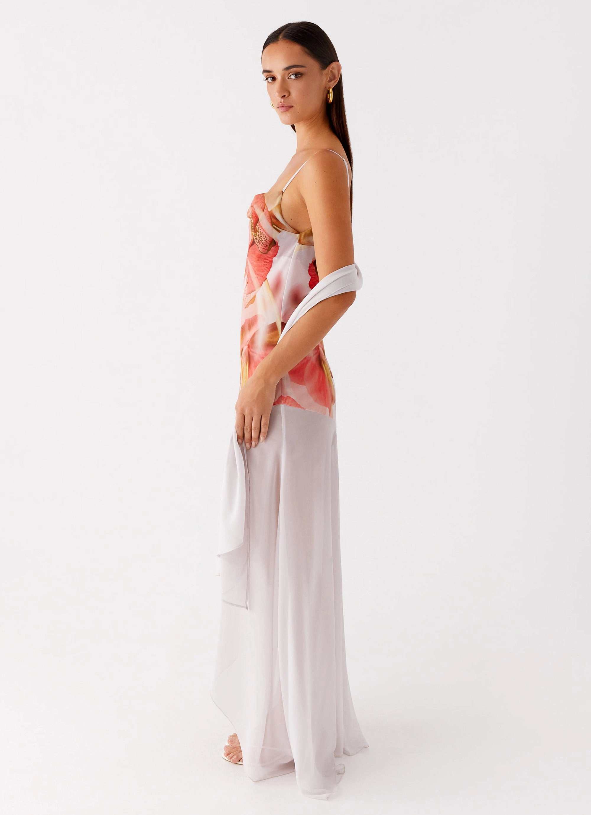 Loire Maxi Dress - Peach Rose