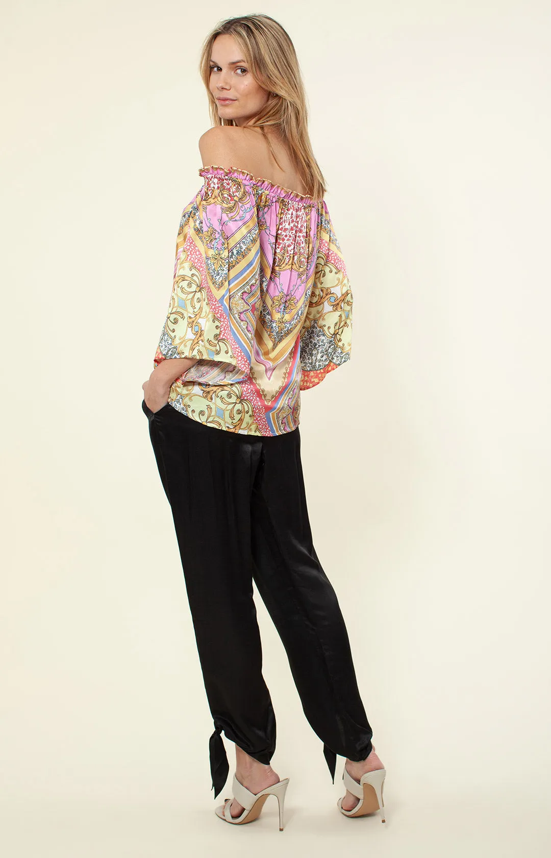 Lolita Off Shoulder Silk Top