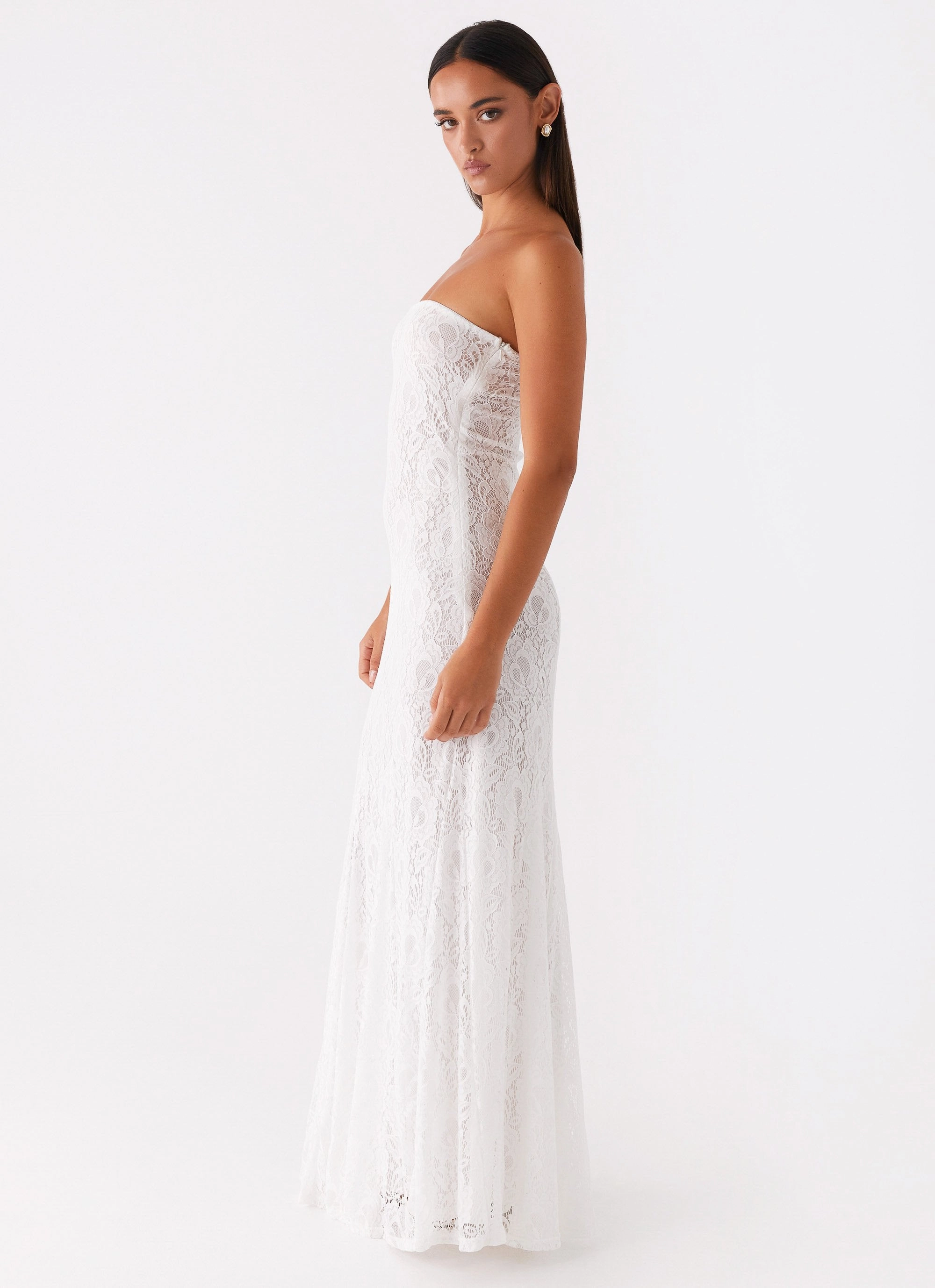 Lolita Lace Maxi Dress - Ivory
