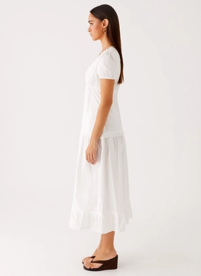 London Midi Dress - White London Midi Dress - White