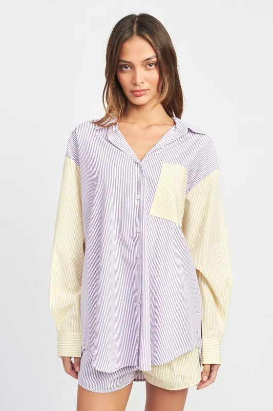 Long Pond Boyfriend Button down