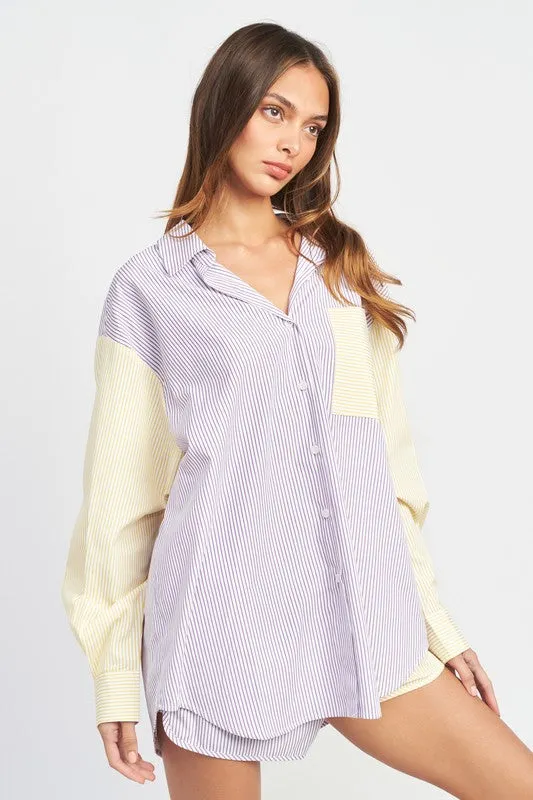 Long Pond Boyfriend Button down