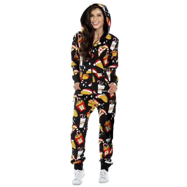 Long Sleeve Hooded Jumpsuit
