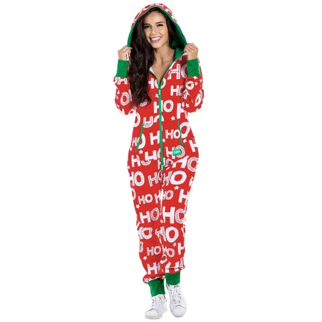 Long Sleeve Hooded Jumpsuit