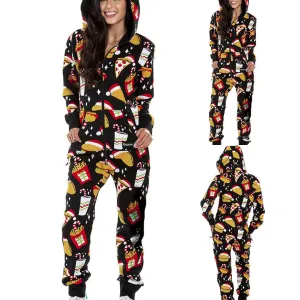 Long Sleeve Hooded Jumpsuit