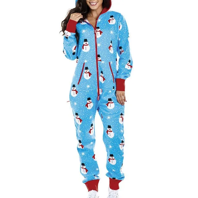 Long Sleeve Hooded Jumpsuit