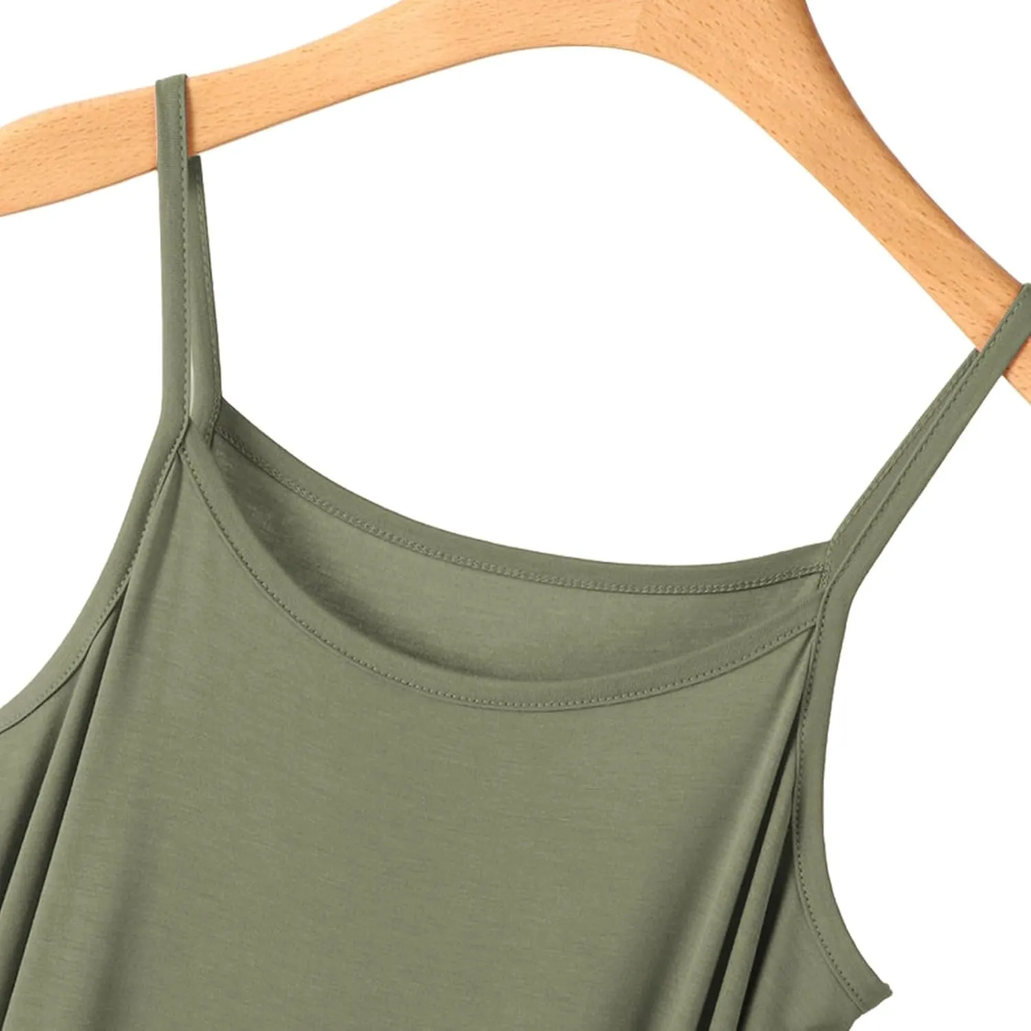 Long Slip Dress for Women Adjustable Spaghetti Straps Cami Slip Dress Soft Crew Neck Nightgown Pajamas Under Dresses