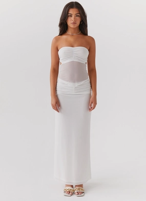 Look At Me Strapless Top - White Look At Me Strapless Top - White