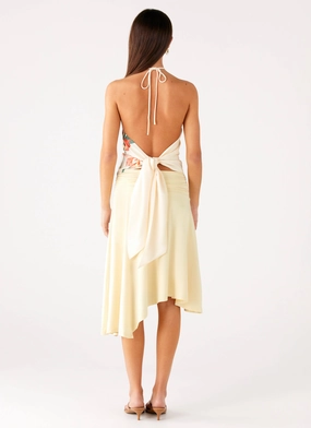 Loreta Beaded Tie Back Top - Siena Floral Loreta Beaded Tie Back Top - Siena Floral