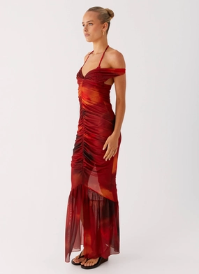 Love Me Not Maxi Dress - Scarlet Blur Love Me Not Maxi Dress - Scarlet Blur