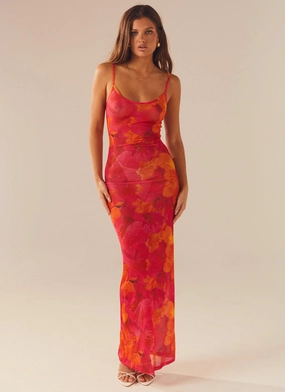 Love On The Run Maxi Dress - Floral Sun Love On The Run Maxi Dress - Floral Sun