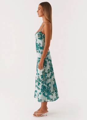 Love Song Midi Dress - Cloud Nine Floral Love Song Midi Dress - Cloud Nine Floral
