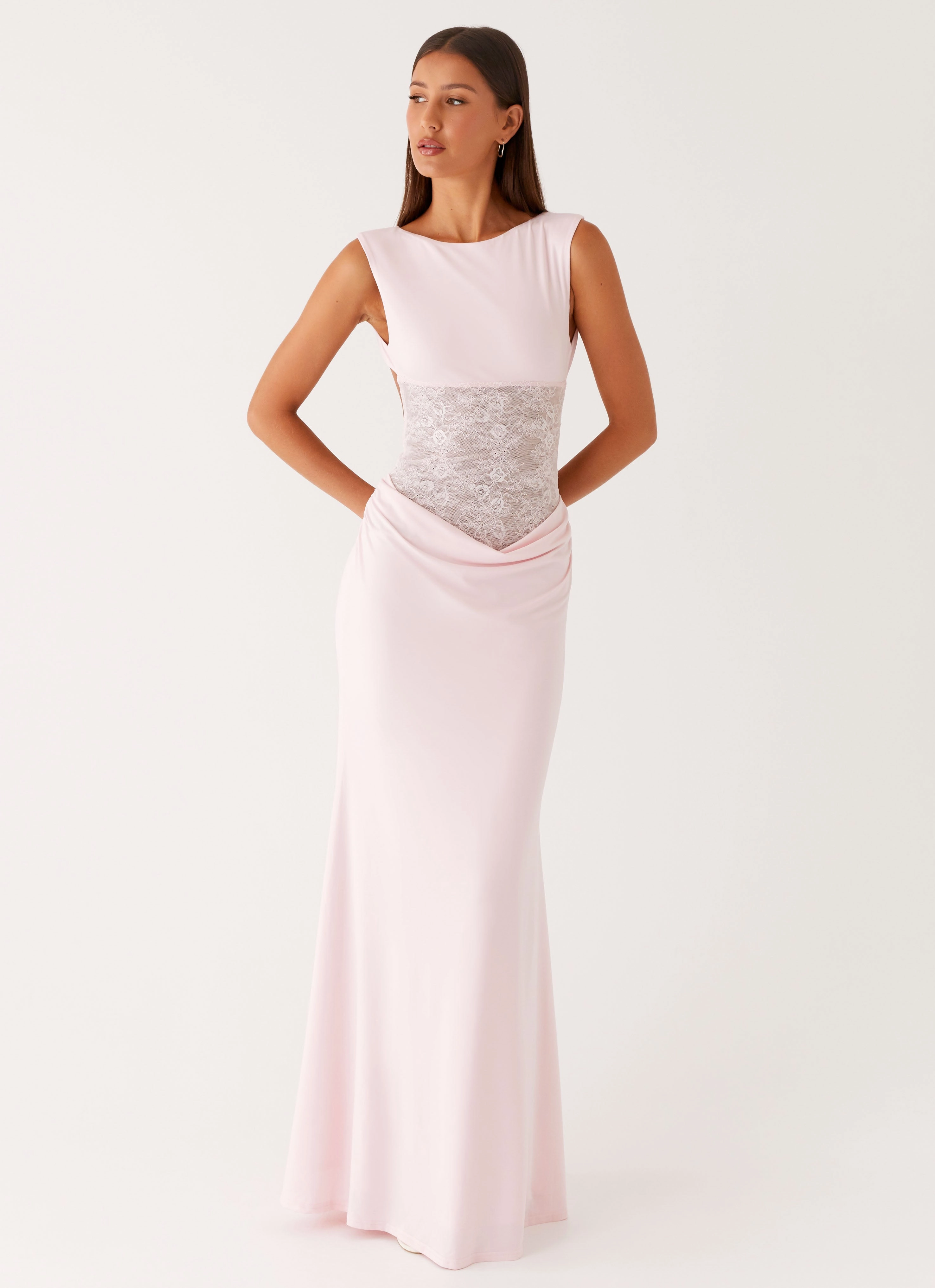 Love Tease Maxi Dress - Baby Pink