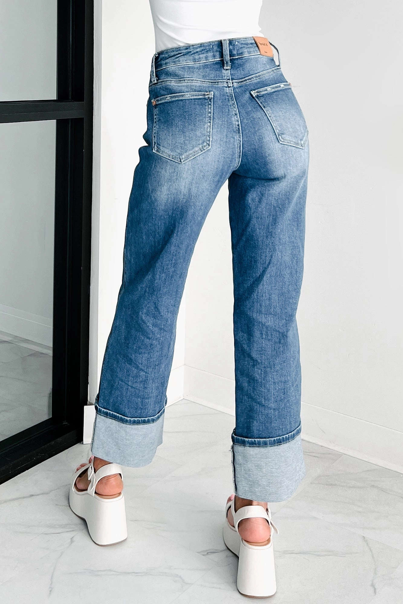 Lovett Special A High Rise Dad Jeans With Cuff (Medium)