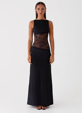 Lucinda Maxi Dress - Black Lucinda Maxi Dress - Black