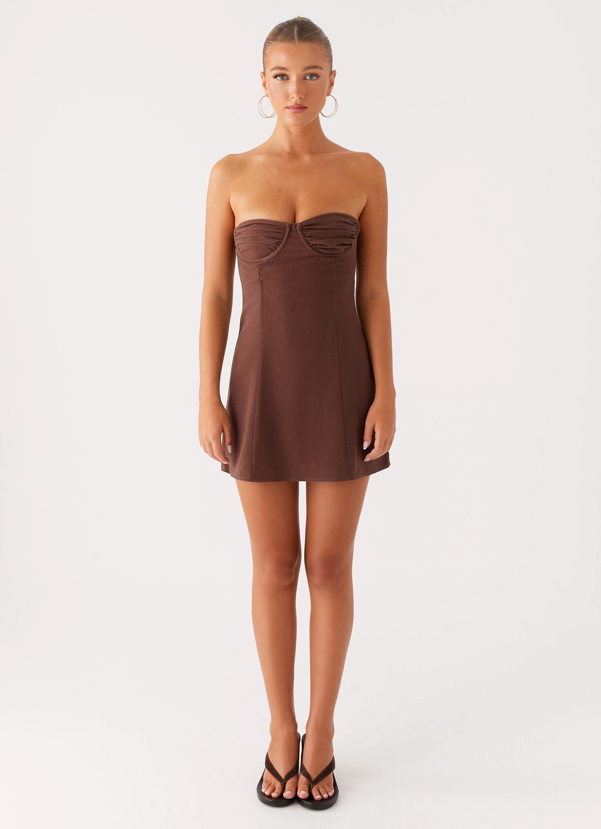 Ludo Mini Dress - Chocolate