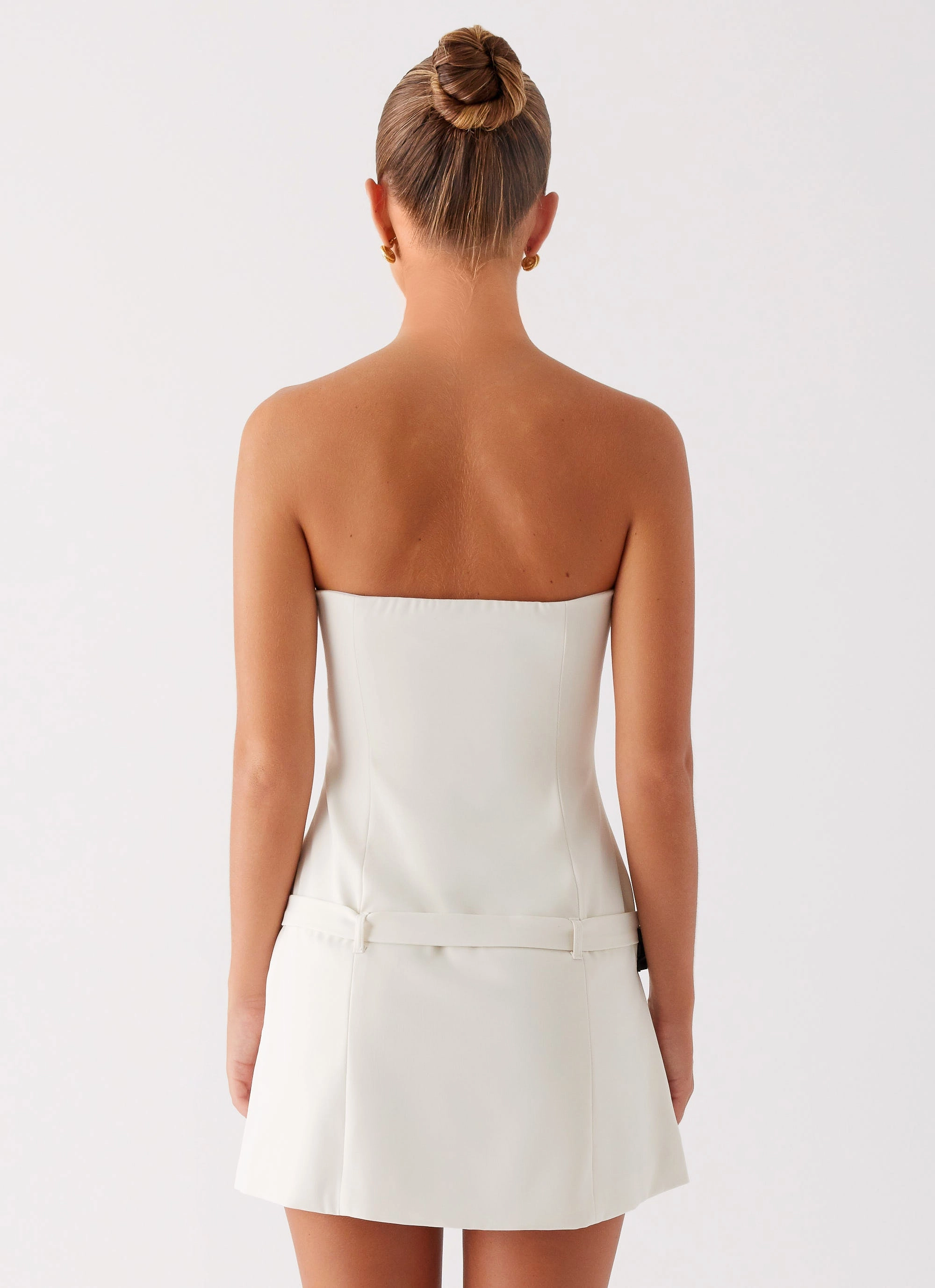 Lume Strapless Mini Dress - Ivory