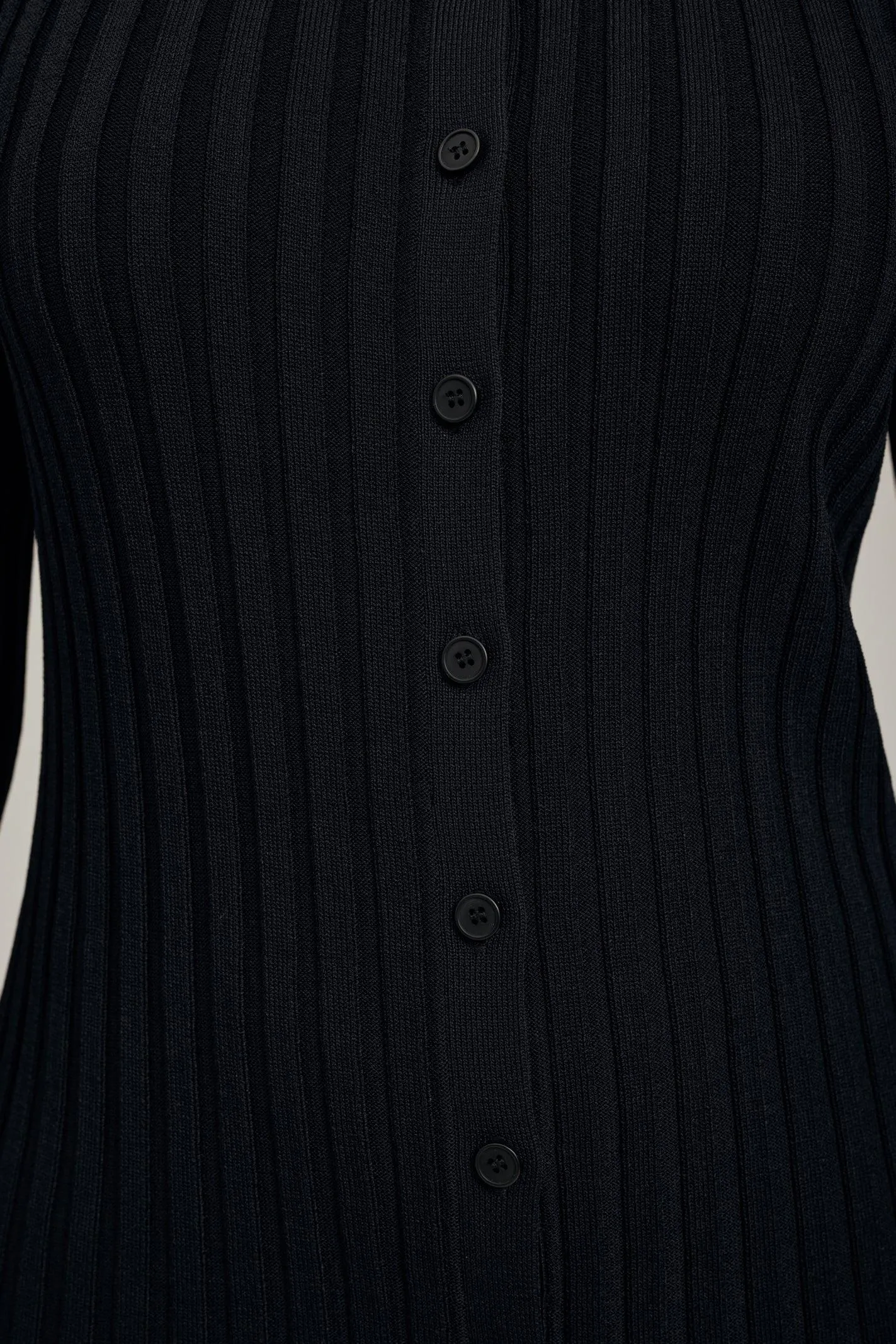 Luna Ribbed Knit Long Sleeve Cardigan