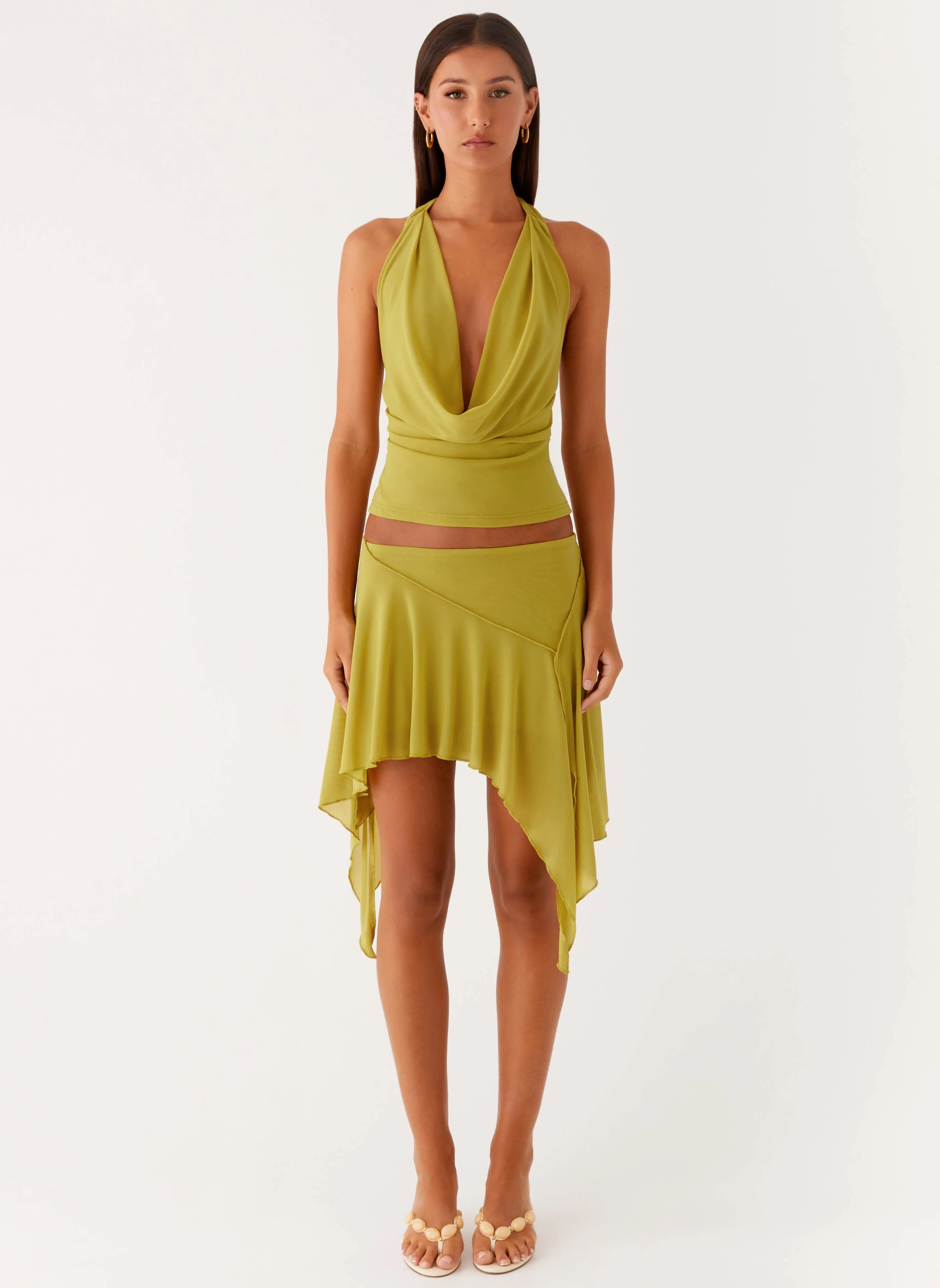 Lustra Mini Skirt - Lime