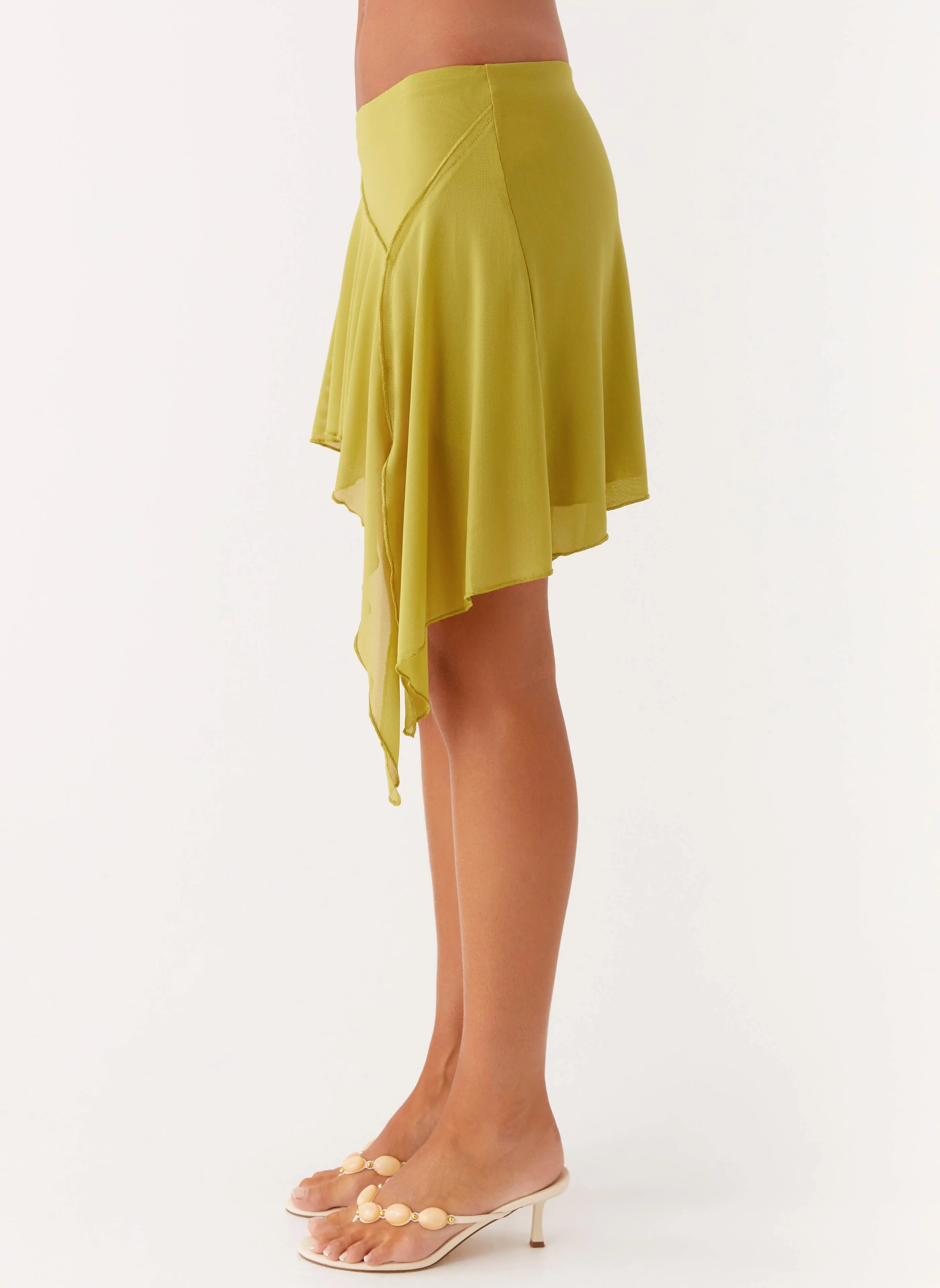 Lustra Mini Skirt - Lime