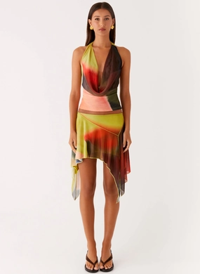 Lustra Cowl Top - Moody Floral Lustra Cowl Top - Moody Floral